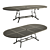 Azhur Oval Dining Table: Elegant and Spacious 3D model small image 1