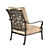 Elegant Azhur Armchair - Stylish and Comfortable 3D model small image 2