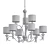 Luminous Elegance: Lacey Bronze Chandelier 3D model small image 2