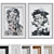 Modern Frame Set with Abstract Portraits 3D model small image 1