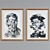 Modern Frame Set with Abstract Portraits 3D model small image 4