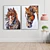 Elegant Dual Frame: Plaster & Wood 3D model small image 2