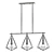 Satin Brass Prism Island Chandelier 3D model small image 2