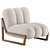 Humbert et Poyet Theodore Armchair: Chic and Elegant 3D model small image 2