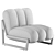 Humbert et Poyet Theodore Armchair: Chic and Elegant 3D model small image 4