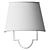 Sleek Classic Wall Sconce 3D model small image 2