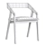 Katakana Chair: Sleek and Stylish Design 3D model small image 4
