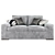 Magari Double Seat Sofa: Timeless Design & Superior Quality 3D model small image 2