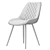 Yvetta Chair: Sleek and Stylish Seating Solution 3D model small image 2