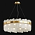 Elegant Glass Chandelier: Illuminate with Sophistication! 3D model small image 1