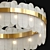 Elegant Glass Chandelier: Illuminate with Sophistication! 3D model small image 2
