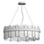 Elegant Glass Chandelier: Illuminate with Sophistication! 3D model small image 3