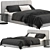 Meridiani Stone Up Bed: Sleek and Stylish Design 3D model small image 1