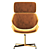 Elegant Aura Cross Soro Chair 3D model small image 3