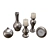  Ashley Rishona Silver 5-Piece Accessory Set 3D model small image 2