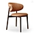 Elegant Oleandro Chairs by Calligaris 3D model small image 1