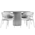 Elegant Signorina Dining Set 3D model small image 4