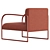 Modern Arcos Armchair by Arper 3D model small image 5