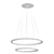 Goslar Chrome Chandelier with Crystal Accents 3D model small image 2