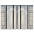 Contemporary Wood Mirror Fabric Wall Panel 3D model small image 2