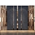 Contemporary Wood Mirror Fabric Wall Panel 3D model small image 3