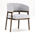 Sleek Mark Aster Dining Chair 3D model small image 1