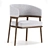 Sleek Mark Aster Dining Chair 3D model small image 3