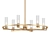 Bolton 26" Warm Brass Chandelier 3D model small image 1