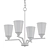 Sleek Black Chandelier: Kichler Skagos 3D model small image 2