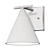 Modern Clad Cone Wall Sconce 3D model small image 2