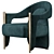 Elegant Ye ze Armchair for Modern Homes 3D model small image 1