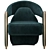 Elegant Ye ze Armchair for Modern Homes 3D model small image 3