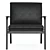 Ren Lounge Chair: Stylish Upholstered Armchair 3D model small image 2