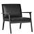 Ren Lounge Chair: Stylish Upholstered Armchair 3D model small image 3