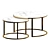 Nordic Luxe Coffee Table Set 3D model small image 1