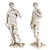 Michelangelo's David: Striking Striped Sculpture 3D model small image 1
