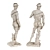 Michelangelo's David: Striking Striped Sculpture 3D model small image 2