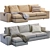 Stylish Kivik Sofa by Ikea 3D model small image 1