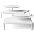 Sleek Cosmorelax Arc Coffee Table 3D model small image 2