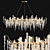 Elegant Crystal Branch Chandelier 3D model small image 1