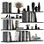 Stylish Shelf Decor Set 3D model small image 2