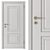 Elegant White and Gold Door 3D model small image 5