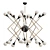 Elegant Murano Glass Chandelier 3D model small image 1