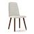 Natural Extendable Dining Chair 3D model small image 1