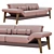 Elegant MERIEM Sofa: Stylish Comfort 3D model small image 1