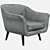 Sleek Mesh Armchair 3D model small image 2