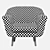 Sleek Mesh Armchair 3D model small image 3