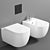 Modern Hanging Bidet: ArtCeram Faster 3D model small image 1