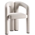 Contemporary Dudet Chair - Stylish and Versatile 3D model small image 1