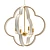 Elegant Quatrefoil Chandelier 3D model small image 1